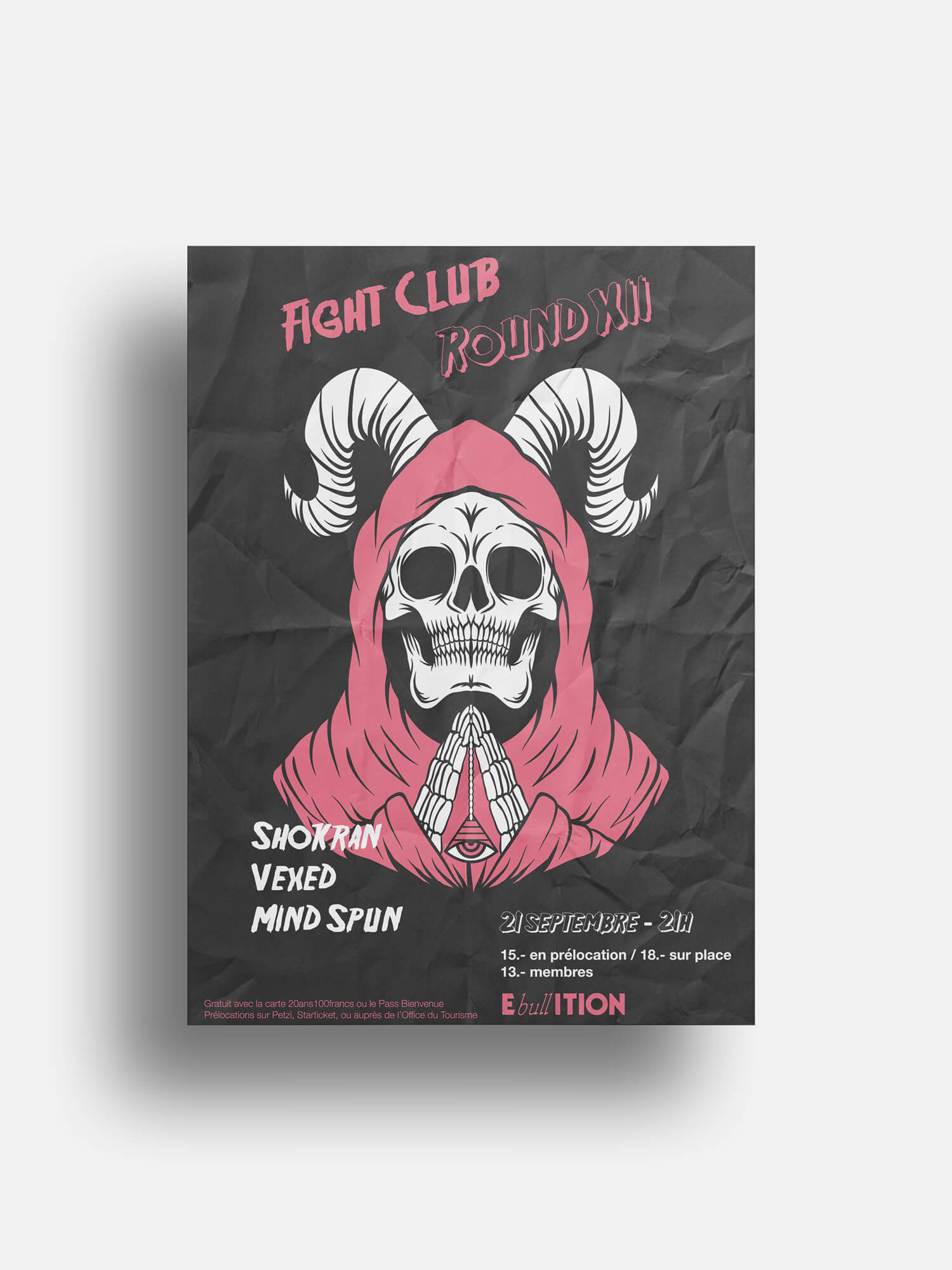 Ebullition concert fight club affiche