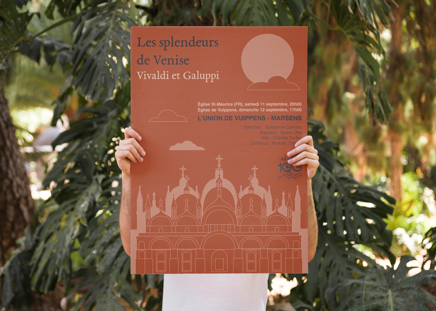 Choeur de l'Union Vuippens-Marsens, affiche "Les splendeurs de Venise", 2021